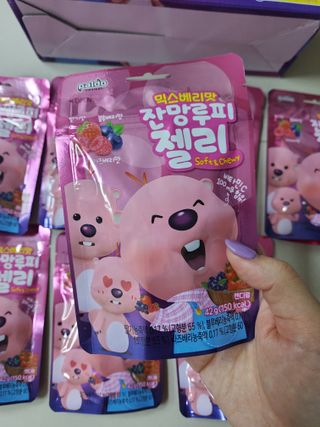 [팔도] 잔망루피젤리 믹스베리맛 42g 8개 — 5점을 준 리뷰어가 2022년 2월 올린 사용 사진