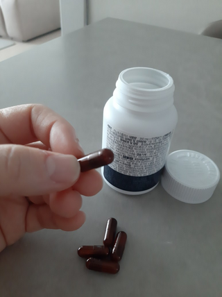 프리마인 홍삼의 강력한 에너지, 이제는 흡수율을 높인 최첨단 캡슐로 간편하게 초고속 충전하세요. — 5점을 준 리뷰어가 2022년 3월 올린 사용 사진