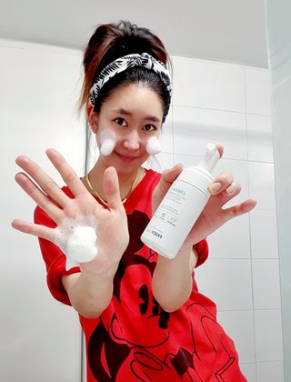 파시랩 그린 플러스 락토 버블 필링 — 5점을 준 리뷰어가 2021년 5월 올린 사용 사진