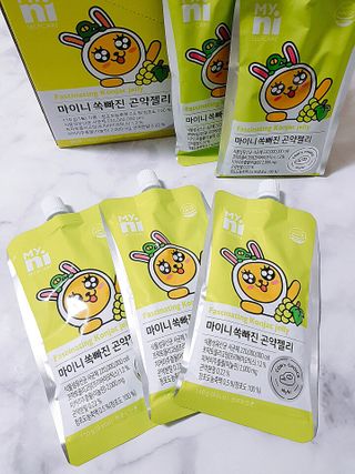 일동제약 마이니 마이니 쏙빠진 곤약젤리 — 5점을 준 리뷰어가 2021년 2월 올린 사용 사진