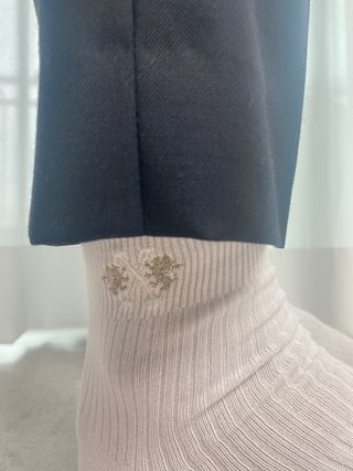 [사이즈가 있는 양말 필로이] 남/여 골지 발목 양말 4족 세트 남【S, M, L, XL】여【S, M, L】_컬러 랜덤 — 5점을 준 리뷰어가 2022년 6월 올린 사용 사진