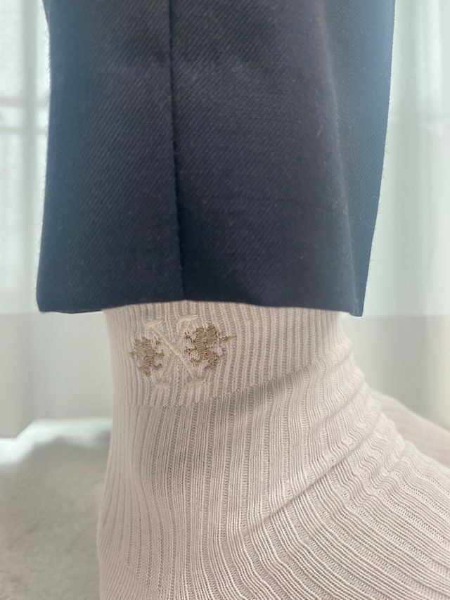 [사이즈가 있는 양말 필로이] 남/여 골지 발목 양말 4족 세트 남【S, M, L, XL】여【S, M, L】_컬러 랜덤 리뷰 사진