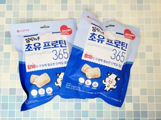 롯데제과 말랑카우 초유프로틴365 — 5점을 준 리뷰어가 2021년 9월 올린 사용 사진