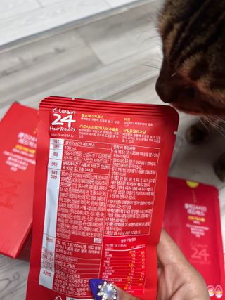 클린24시간 레드박스 1BOX(5포) + 전용보틀(500ml) — 5점을 준 리뷰어가 2024년 3월 올린 사용 사진