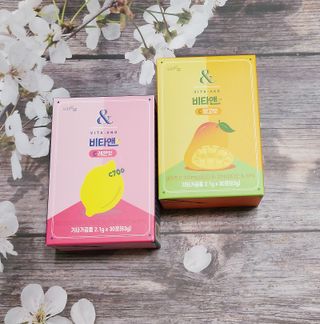 비타앤C 레몬맛, 망고맛 — 5점을 준 리뷰어가 2021년 6월 올린 사용 사진