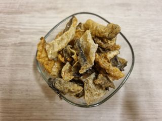 오희숙 전통부각 명인 찹쌀김부각, 찹쌀다시마부각, 황태껍질튀각 총 6봉 — 5점을 준 리뷰어가 2021년 6월 올린 사용 사진