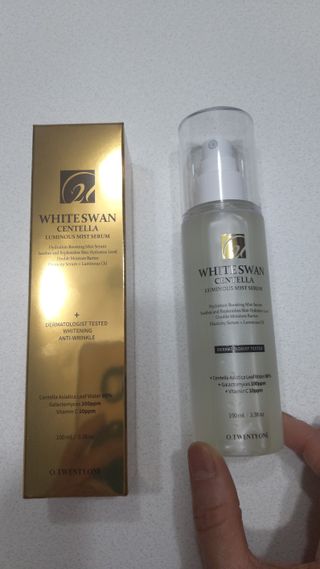 오투에니원 화이트스완 센텔라 루미너스 미스트 세럼 100ml — 5점을 준 리뷰어가 2023년 2월 올린 사용 사진