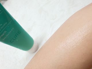 김정문알로에 큐어 큐어 맥시 알로에베라 겔 크림 — 5점을 준 리뷰어가 2021년 2월 올린 사용 사진