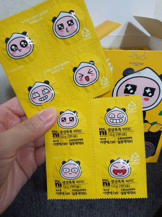 일동제약 마이니 마이니 생생톡톡비타C — 5점을 준 리뷰어가 2021년 2월 올린 사용 사진