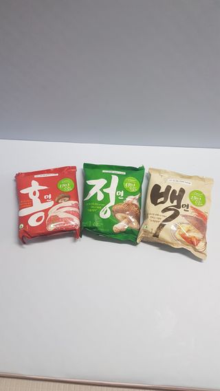 [풀무원] 자연은맛있다 정면, 백면, 홍면  세트 — 5점을 준 리뷰어가 2021년 4월 올린 사용 사진