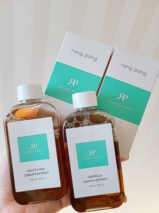 랑팡 병풀추출물150ml+어성초추출물150ml+스킨빅패드60매 — 5점을 준 리뷰어가 2021년 10월 올린 사용 사진