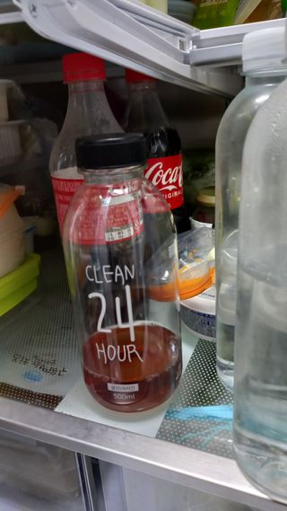 클린24시간 1BOX(5포) + 전용보틀(500ml) — 5점을 준 리뷰어가 2023년 5월 올린 사용 사진