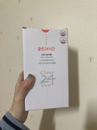클린24시간 1BOX(5포) + 전용보틀(500ml) — 4.5점을 준 리뷰어가 2022년 12월 올린 사용 사진