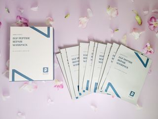 선경코스메디 [NCOSTI] 엔코스티 EGF 펩타이드 리페어 마스크팩 10매입 — 4점을 준 리뷰어가 2022년 3월 올린 사용 사진
