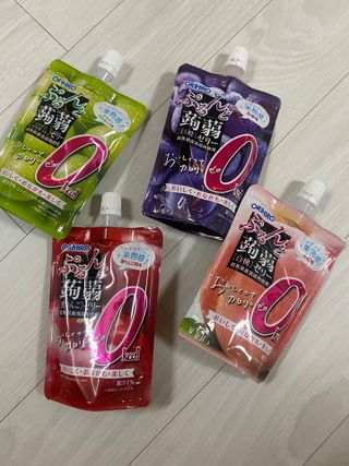 ORIHIRO 오리히로 곤약젤리 제로칼로리 130g 4종 4팩(맛별로 1팩씩) — 5점을 준 리뷰어가 2023년 3월 올린 사용 사진