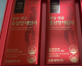 광동생활건강 광동 명품 홍삼정데일리 10mL x 30포 — 5점을 준 리뷰어가 2023년 4월 올린 사용 사진