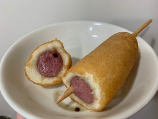 오마뎅 한우핫도그 — 4점을 준 리뷰어가 2021년 5월 올린 사용 사진