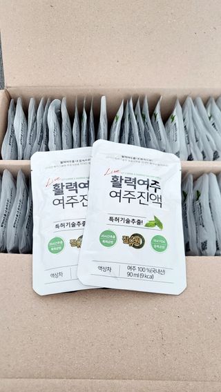 참유원 특허제조 활력 여주진액 여주즙 50포 — 5점을 준 리뷰어가 2022년 3월 올린 사용 사진