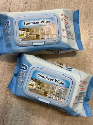 햅스 세균없는 주방 대형 2팩, HAPS sanitizer wipe — 5점을 준 리뷰어가 2021년 12월 올린 사용 사진