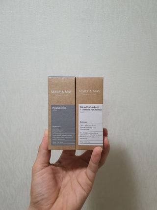 마리엔메이 히알루로닉스 세럼 + 청귤 흰목이버섯 추출물 세럼 — 5점을 준 리뷰어가 2021년 8월 올린 사용 사진