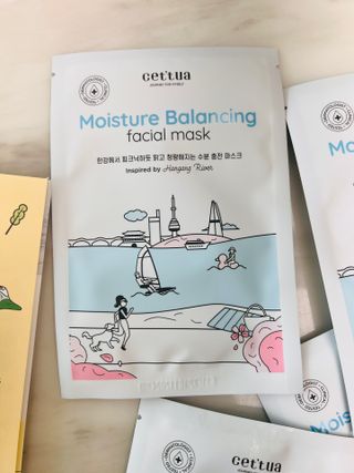 세뚜아(Cettua) [세뚜아] 모이스처 밸런싱 페이셜 마스크 Cettua Moisture Balancing Facial Mask 5매 — 5점을 준 리뷰어가 2024년 3월 올린 사용 사진