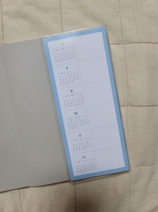 리훈 2023년 아이라이크 모눈 다이어리 미니달력 세트 — 5점을 준 리뷰어가 2022년 12월 올린 사용 사진