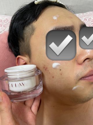 프리마인 바르기만 하면 철벽 스킨케어+24시간 마스크팩 효과. 셀라브 리제너레이팅 시스템 부스터+크림 세트 — 5점을 준 리뷰어가 2023년 5월 올린 사용 사진