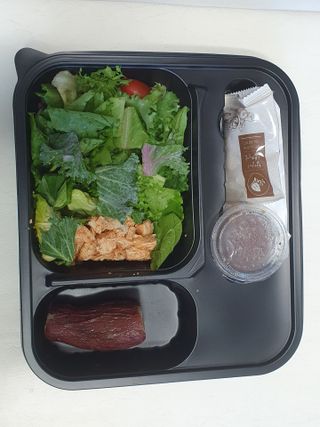 참살이도시락 작심삼일 샐러드도시락 3개 맛보기 새벽배송 또는 택배배송 — 4점을 준 리뷰어가 2021년 7월 올린 사용 사진