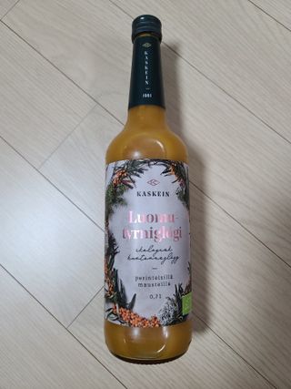 H365 [Kaskein Luomutyrniglögi] 핀란드 전통 무알콜 멀드와인 시벅톤 글로기 — 1점을 준 리뷰어가 2021년 4월 올린 사용 사진