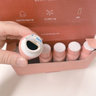 랩앤뷰티 메가 벨벳 콜라겐 12000 — 5점을 준 리뷰어가 2021년 5월 올린 사용 사진