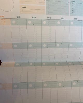 리훈 쉬운 오늘쓰임 가계부 + 다정한마테 요일/날짜 6mm — 5점을 준 리뷰어가 2022년 2월 올린 사용 사진