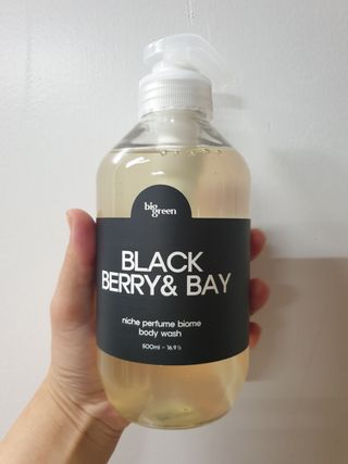 빅그린 니치 퍼퓸 바이옴바디워시 500ml(상탈, 블랙베리&베이, 블랑쉐 3종 중 택1) — 3점을 준 리뷰어가 2022년 7월 올린 사용 사진