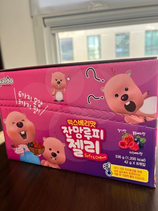 [팔도] 잔망루피젤리 믹스베리맛 42g 8개 — 5점을 준 리뷰어가 2022년 3월 올린 사용 사진