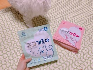 My Pet Care 천연단백질 관절건강에 개좋아 — 5점을 준 리뷰어가 2021년 3월 올린 사용 사진