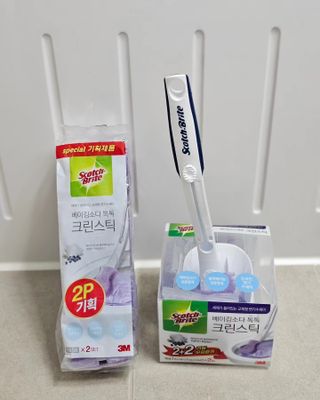 3M 스카치브라이트 크린스틱 베이킹소다 핸들 + 리필 9입 + 캐디증정 — 5점을 준 리뷰어가 2023년 9월 올린 사용 사진