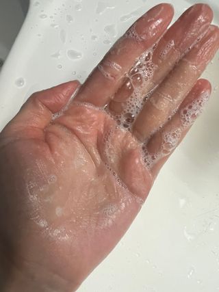 소담스퀘어 상암 [아멍코스메틱] 러뷰 리얼스킨 파룰 효소 파우더 워시 — 5점을 준 리뷰어가 2022년 12월 올린 사용 사진