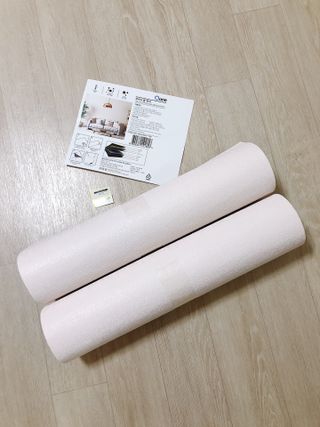 쿠셔니 붙이는 실크단열벽지 50cm x 20m 4olor 중 택1 — 5점을 준 리뷰어가 2022년 1월 올린 사용 사진