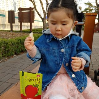 아비삭과일칩 5종 /딸기,사과,배,귤,무화과 5종 — 4점을 준 리뷰어가 2021년 4월 올린 사용 사진