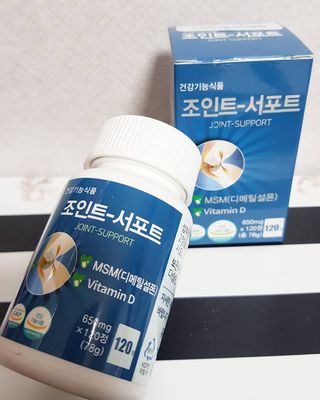 에이치알팜 조인트-서포트 보스웰리아 MSM 650mg x 120정 — 5점을 준 리뷰어가 2021년 7월 올린 사용 사진