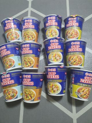 NISSIN 닛신 컵누들  4종 - 씨푸드오리지날, 씨푸드 스파이시, 씨푸드 커리, 씨푸드 XO소스 — 5점을 준 리뷰어가 2021년 12월 올린 사용 사진