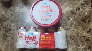 [구매평]▪︎ 덴마크 하이(Hej!) 브랜드 패키지(요구르트, 그릭요거트)only 로켓프레쉬 — 5점을 준 리뷰어가 2025년 6월 올린 사용 사진