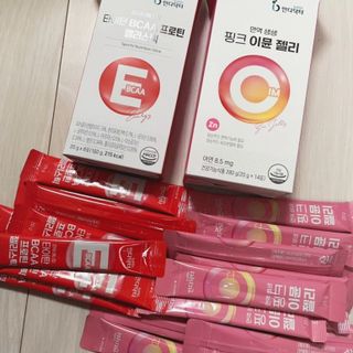 인디닥터 면역 생생 핑크 이뮨 젤리 + 타이탄 BCAA 프로틴 젤리스틱 — 4.5점을 준 리뷰어가 2022년 4월 올린 사용 사진