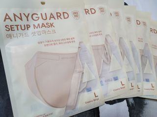 애니가드 셋업마스크 4컬러 각 10매입 [크리미베이지, 캐시미어로즈, 초콜렛브라운, 미드나잇네이비] — 5점을 준 리뷰어가 2022년 2월 올린 사용 사진
