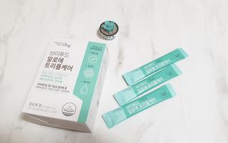 브이푸드 알로에 트리플케어 — 4.5점을 준 리뷰어가 2022년 4월 올린 사용 사진