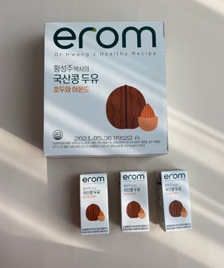 이롬 erom 황성주박사의 국산콩 두유 호두와 아몬드 — 5점을 준 리뷰어가 2020년 12월 올린 사용 사진