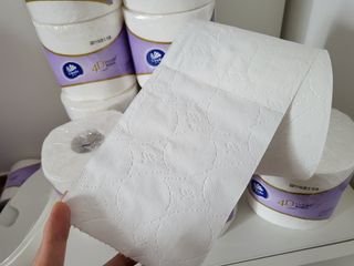 빈다 4Deluxe 4겹 엠보싱 롤 화장지 — 5점을 준 리뷰어가 2022년 3월 올린 사용 사진