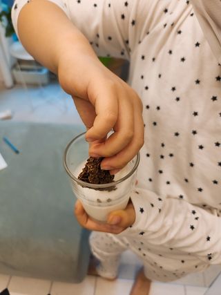 NISSIN 닛신 크리스피 초코 — 5점을 준 리뷰어가 2023년 1월 올린 사용 사진