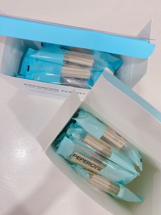페페로니 2종 세트 클린플러스 덴탈껌 치킨+덕 — 5점을 준 리뷰어가 2021년 8월 올린 사용 사진