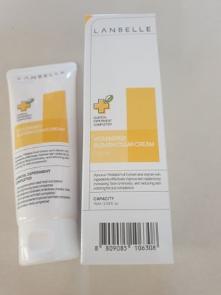 랑벨 비타 에너지 잡티 크림 75ml (피부 속 기미완화크림) — 5점을 준 리뷰어가 2022년 6월 올린 사용 사진