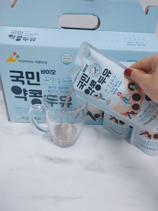 국민바이오 약콩두유 — 3점을 준 리뷰어가 2022년 5월 올린 사용 사진